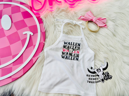 Ready to Ship ~  3/6 months MW Halter + Bow on Nylon