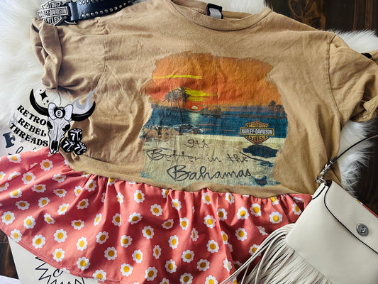 Ready to Ship~ Womens XL beach HD Mororcycle peplum tee