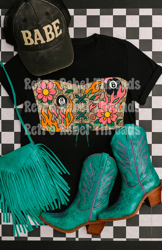 Retro Vibes Boujee Corset Tee
