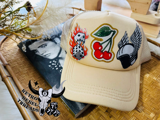 Ready to ship ~ Adult Patch Trucker Hat