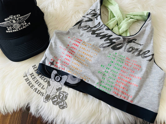 Ready to Ship ~ Womens Large Band Bralette Up-cycle