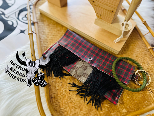 Ready to Ship ~ Up-Cycled Fringe Boujee Wrislet